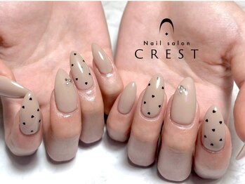 クレスト 高槻店(CREST)の写真/【大人可愛いシンプルデザインが人気◎】店内サンプルから選べる上品デザインネイルをご提案♪¥6250→¥4950