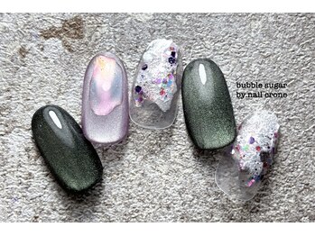 バブル シュガー バイ ネイルクローネ(bubble sugar by.nail crone)/ニュアンス×マグクーポン♪