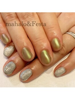 マハロ アンド フェスタ 長野店(mahalo&Festa)/オーロラネイル