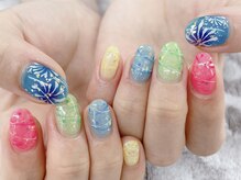 ディーネイル 四条烏丸(D-nail)/【山田】夏祭りネイル
