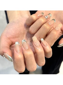 エーナイン イオンモール盛岡南店/ガラスフレンチネイル♪