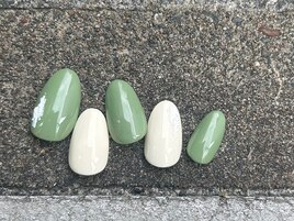 natural くすみグリーン