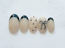 オレンジスティック/フレンチガーリー/ドット/リボン