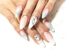 キュアエヌ(cure.n)/大理石ネイル＋3Dアタッカー