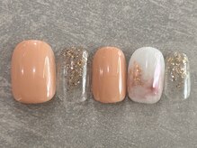 カラネイル 南森町店(calla nail)/pink × gold