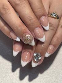 王道フレンチネイル