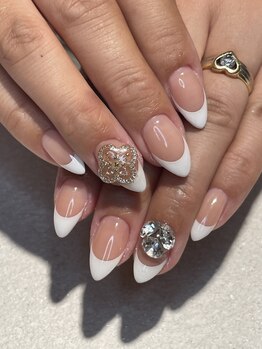 王道フレンチネイル