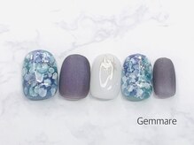 ジェンマーレ たまプラーザ店(Gemmare)/紫陽花風ハンドネイル