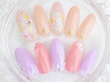 ネイルサロン あかねいろ/春夏フラワーネイル　卒業　入学