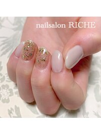 お星様のラメネイル