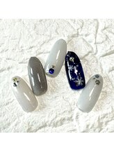 ミュナ(myuna)/雪の結晶ネイル