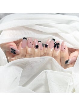 アン ジョーヌドラゴ/【自爪ネイル】リボンネイル