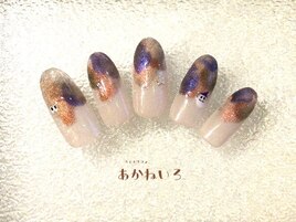 ハロウィンネイル　フレンチ