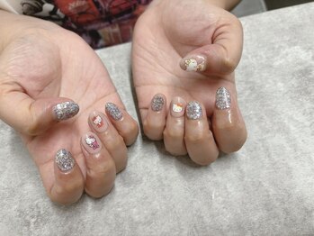 シンプルキャラクターネイル♪