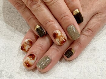 ネイルズアリー 立川店(Nails ally)/フラッシュネイル×ミラー