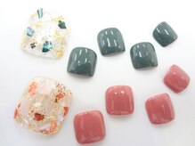 ネイルサロン クイール 小山店(NAIL SALON QUILL)/ワンカラー＆シェル☆
