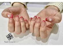 ネイル エミュスト(Nail Emuest)/ピンクフレンチネイル