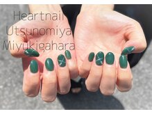 はあとねいる 宇都宮御幸ヶ原店/【通常】オフィス緑ネイル