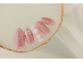 ガーリー春ネイル