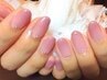 スチューデントネイル、シンプルコース(ワンカラー、カラグラ、ラメグラ)