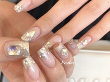 パシャ(Pasha)/シルバーラメグラ×ストーン