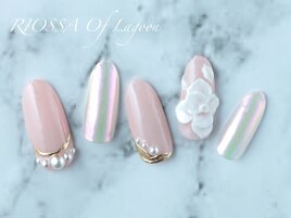 ガーリーフラワーネイル