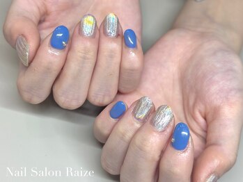 ライズ 本町店(Raize)/ユニコーンネイル/ミラーネイル