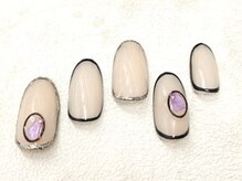 スリープ 中目黒(Sleep nakameguro)/ふちどりネイル