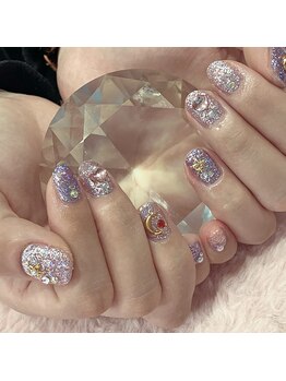 チェリーブロッサム(A CHERRY BLOSSOM)/ギラギララメネイル