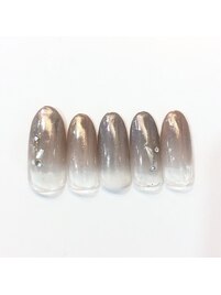 グラデーションユニコーンネイル