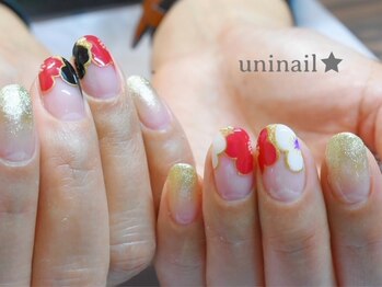 ユニネイル(uninail)/お正月ネイル