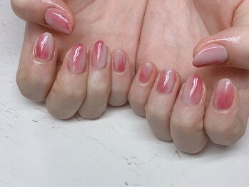ネイルアンドアイラッシュサロン エスポアール(nail&eyelash salon espoir)/桃ネイル