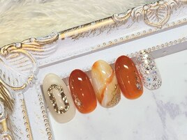 オレンジブラウン