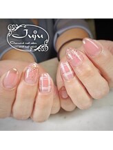 ジュジュ(Juju)/チェックネイル　オフィスネイル