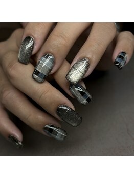 エムネイル(M)/メンズチェックネイル!