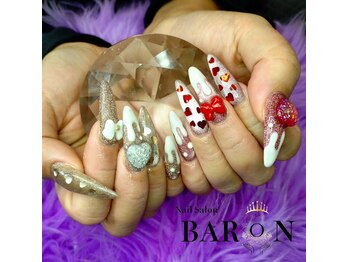 バロン 池袋店(BARON)/バレンタインネイル