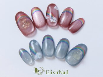 エリクサーネイル 池袋(Elixir Nail)の写真/トレンド感溢れるアートやラグジュアリーネイルなど豊富なデザイン多数★定額¥5280からカラーMIX可能♪