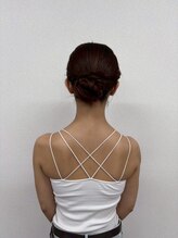 ミカヅキ 赤坂/三つ編みアレンジシニヨンアップ