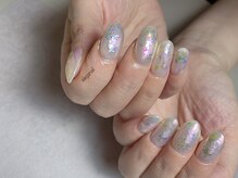 エレガネイル(elega nail)/オーロラ×シェルネイル