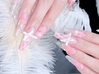 グロー ネイル(Glow Nail)の写真/【初回ソフトオフ無料】流行りのワンホンネイルが得意！画像持込みOKで再現度も◎