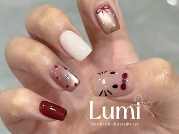 ルミネイル 大宮東口店(Lumi Nail)/リボンガーリーネイル