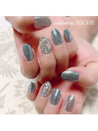 夏のギラギラネイル