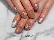 ネイルアトリエルカ(nail atelier LUCA)/M-676 大人可愛いリボンネイル
