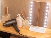 メイクルーム完備。ご自由にお使え頂けます！