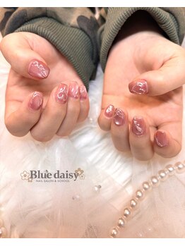 ブルーデイジー 栄本店(Blue daisy)/バレンタインネイル。°