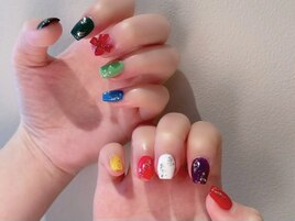 カラフルネイル/推し活ネイル