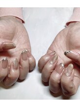 ラグネル(Luxnal)/ガラスフレンチネイル