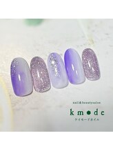 ケイモードネイル(kmode)/紫陽花色の大人ネイル