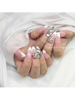 アン ジョーヌドラゴ/【ロングネイル】フレンチネイル