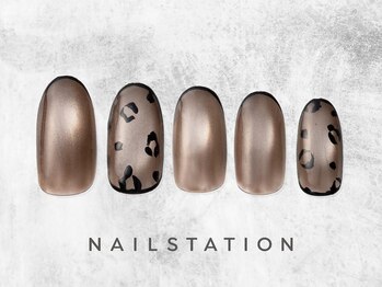 ネイルステーション 渋谷マークシティ店(NAIL STATION)/レオパードネイル／パラジェル